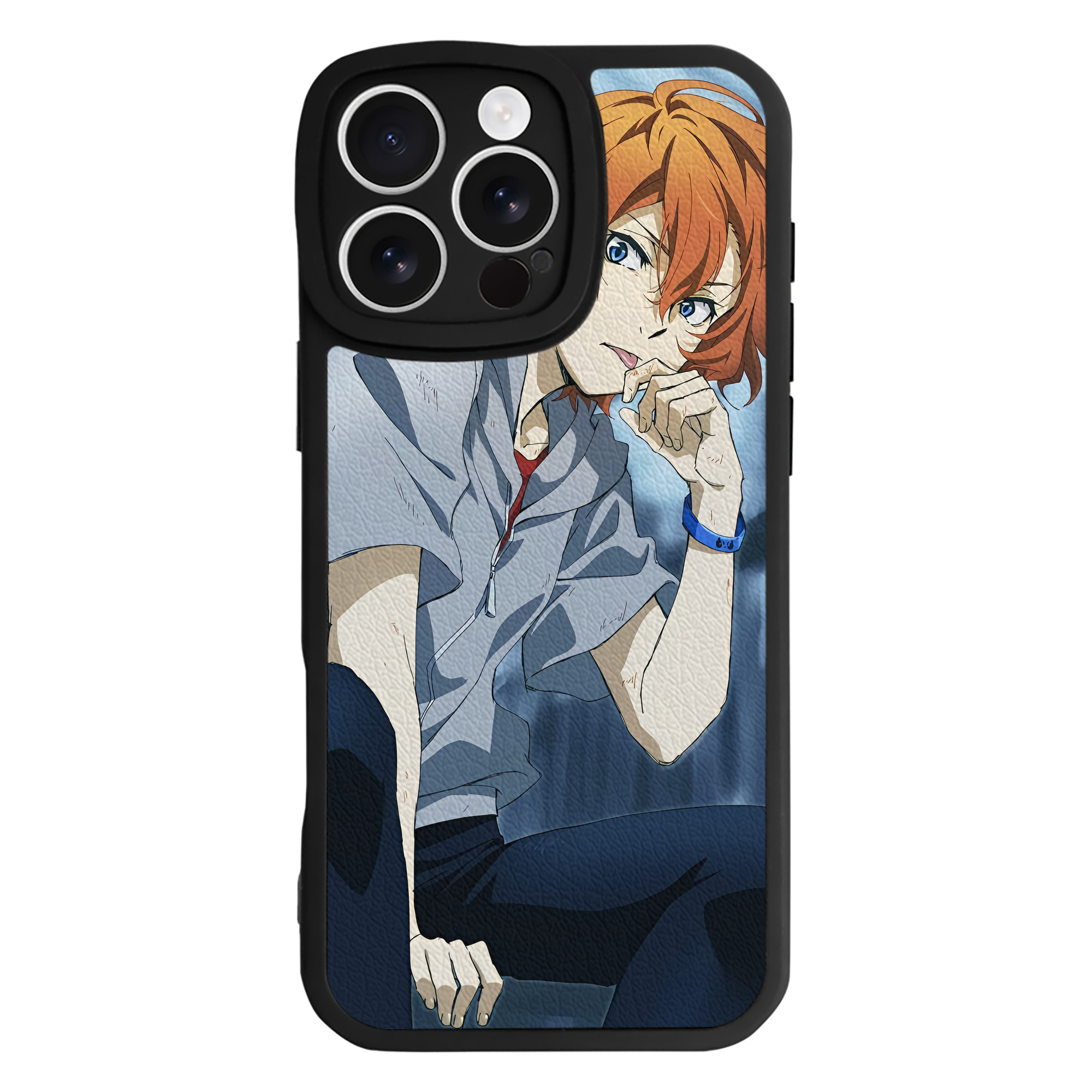 （画像用） 文豪ストレイドッグス Bungo Stray Dogs 【iPhone 16シリーズ対応】シリコンスマホケース（レザー調） 材質：シリコン